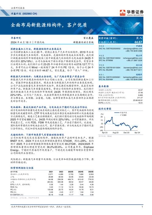 祥鑫科技-公司研究报告-全面布局新能源结构件客户优质-240418（26页）