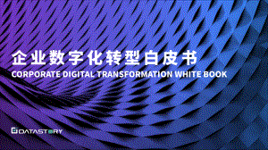 数说故事:企业数字化转型白皮书(104页)