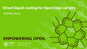 Direct liquid cooling for Open Edge servers - Viability study
