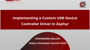 Implementing a Custom USB Device Controller Driver in Zephyr