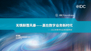IDC：2023年数字化业务年度预测报告（21页）