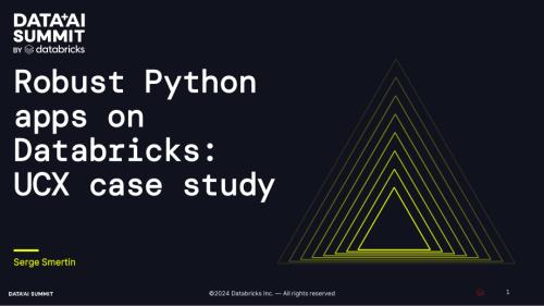 使用 UCX 自动执行 UNITY 目录迁移：在 DATABRICKS 上构建可靠的 PYTHON 应用程序