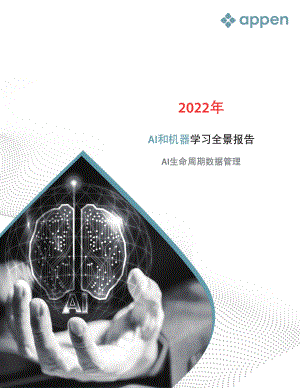 Appen:2022年AI和人工智能与机器学习全景报告(30页)