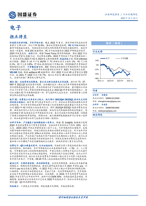 电子行业：拐点将至-221115（36页）