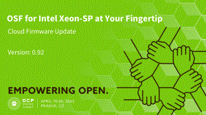 OSF for Intel Xeon-SP at Your Fingertip