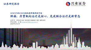 【研报】医药行业从NCCN和CSCO指南看肺癌药物市场：肺癌序贯靶向治疗是核心免疫联合治疗是新常态-20200623[136页]