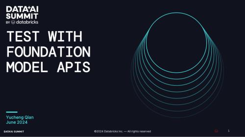 使用基础模型 API 和 AI PLAYGROUND 在 DATABRICKS 中轻松测试模型