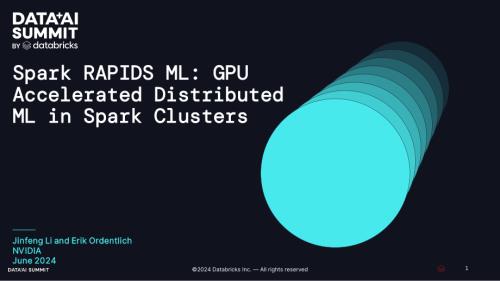 Spark RAPIDS ML：Spark 集群中的 GPU 加速分布式机器学习