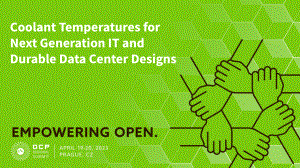 Panel - Coolant Temperatures for Durable Data Center Designs