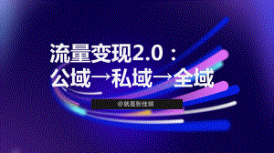 张佳琪-流量变现2.0：公域→私域→全域