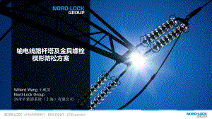 输电线路杆塔及金具螺栓的楔形防松方案