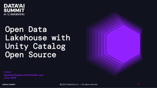 Unity Catalog 开源简介:数据 + AI 的统一治理和互操作性