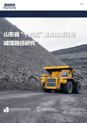 自然资源部保护协会:2022年山东省“十四五”重点耗煤行业减煤路径研究报告(54页)