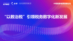 “以数治税”引领税务数字化新发展